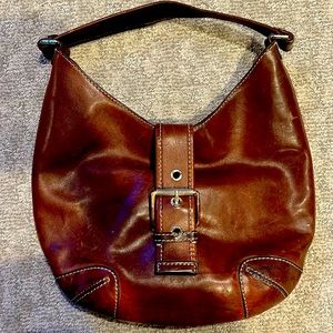 Brown leather Michael Kors shoulder bag